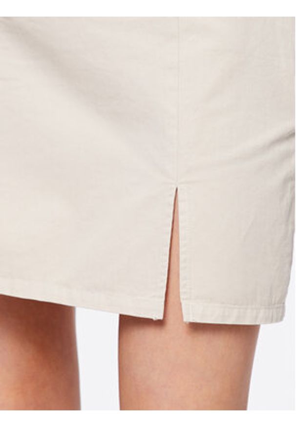 Moss Copenhagen Spódnica mini Cyrilla 17258 Écru Slim Fit. Materiał: bawełna
