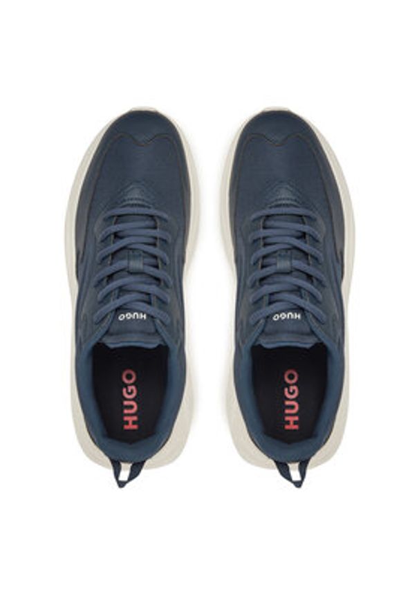 Hugo - HUGO Sneakersy Leon 50536960 Granatowy. Kolor: niebieski. Materiał: skóra