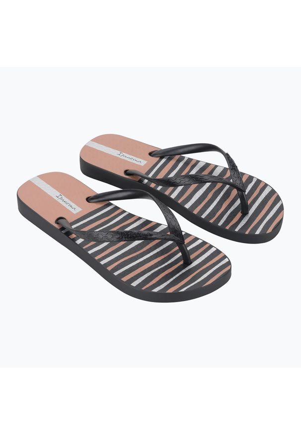 Japonki damskie Ipanema Classic Happy XII. Kolor: czarny. Styl: sportowy