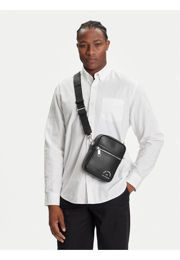 Karl Lagerfeld - KARL LAGERFELD Saszetka A3M30341 Czarny. Kolor: czarny. Materiał: skóra