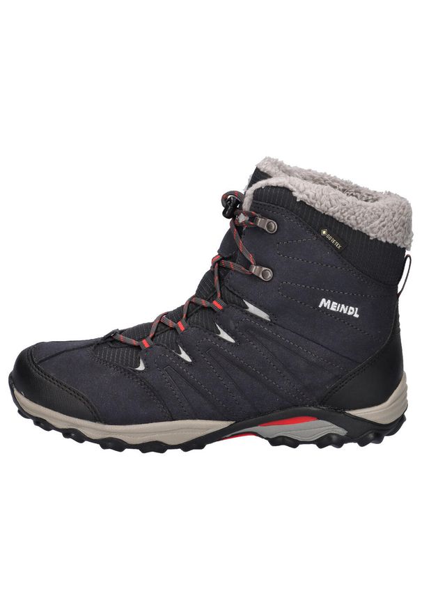 Buty zimowe dziecięce MEINDL Calgary Junior GTX, z membraną Gore-Tex. Kolor: szary. Technologia: Gore-Tex. Sezon: zima. Sport: turystyka piesza