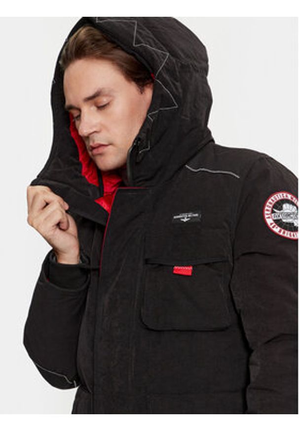 Aeronautica Militare Kurtka zimowa 232AB2110CT3160 Czarny Regular Fit. Kolor: czarny. Materiał: bawełna. Sezon: zima