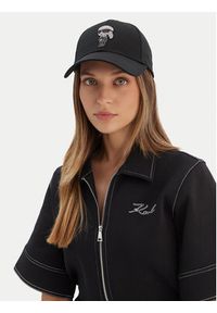 Karl Lagerfeld - KARL LAGERFELD Czapka z daszkiem A2W33062 Czarny. Kolor: czarny. Materiał: bawełna #3