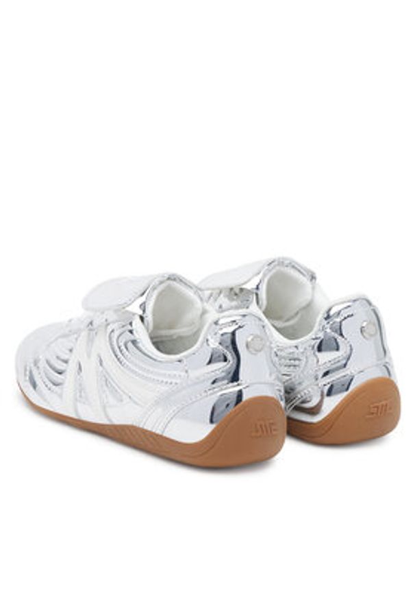 Steve Madden Sneakersy Freekick-E SM19000136 Srebrny. Kolor: srebrny. Materiał: skóra