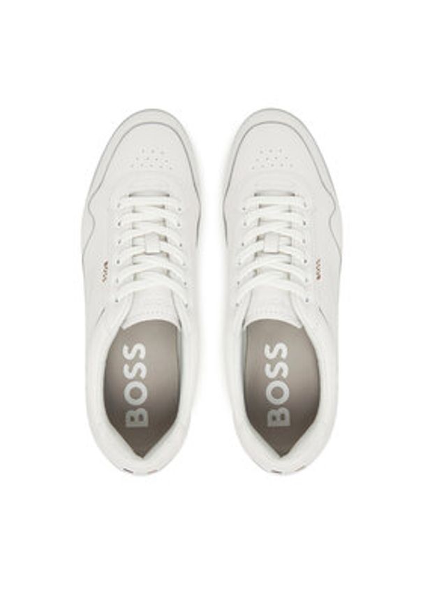 BOSS Sneakersy Titanium Sl 50542099 Biały. Kolor: biały. Materiał: skóra