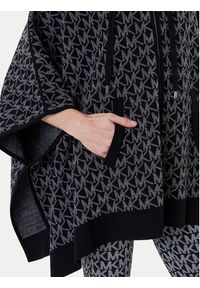 MICHAEL Michael Kors Ponczo MT561CCK87 Czarny Relaxed Fit. Kolor: czarny. Materiał: wełna