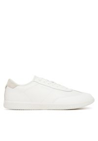 Calvin Klein Sneakersy Low Top Lace Up Tmbl Lth HM0HM01803 Biały. Kolor: biały. Materiał: skóra