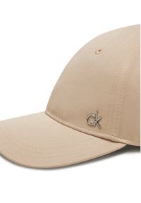 Calvin Klein Czapka z daszkiem Ck Metal Cotton Cap K60K613102 Szary. Kolor: szary