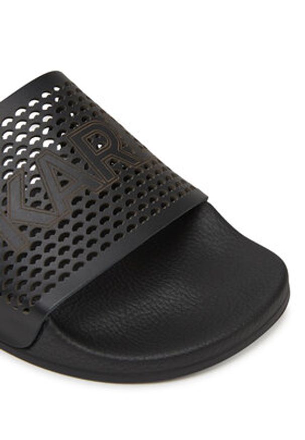 Karl Lagerfeld - KARL LAGERFELD Klapki KL80915 Czarny. Kolor: czarny. Materiał: syntetyk