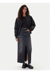 Tommy Jeans Spódnica jeansowa Layla DW0DW21576 Czarny Regular Fit. Kolor: czarny. Materiał: bawełna #4