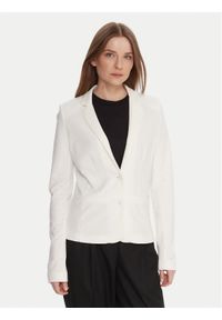 only - ONLY Marynarka 15153144 Biały Regular Fit. Kolor: biały. Materiał: syntetyk