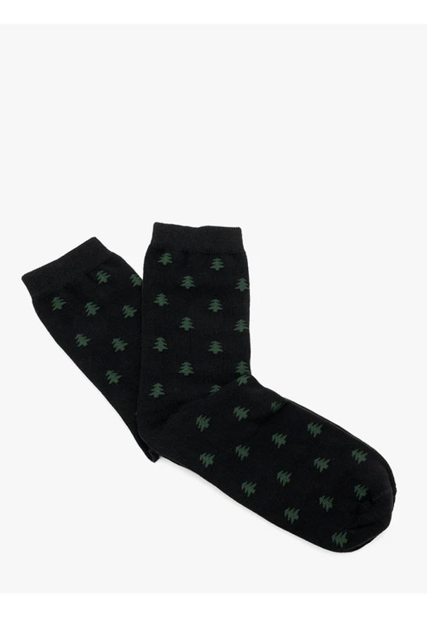 Ryłko - Świąteczne skarpety unisex. Kolor: czarny. Materiał: poliamid, elastan, bawełna