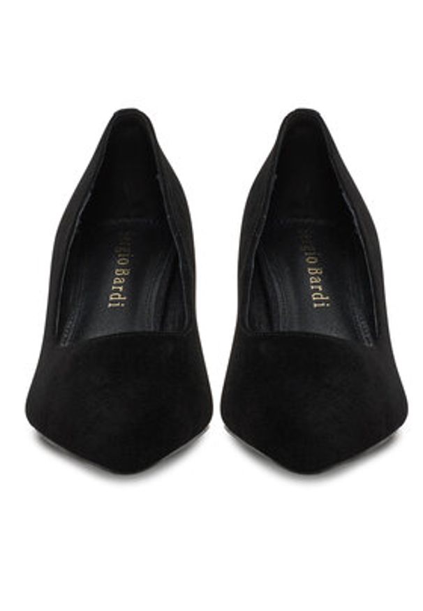 Sergio Bardi Czółenka WYL3994-1Z-SB Czarny. Kolor: czarny. Materiał: skóra, zamsz