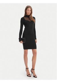 Guess Sukienka dzianinowa W6RK61 Z4842 Czarny Regular Fit. Kolor: czarny. Materiał: syntetyk #4