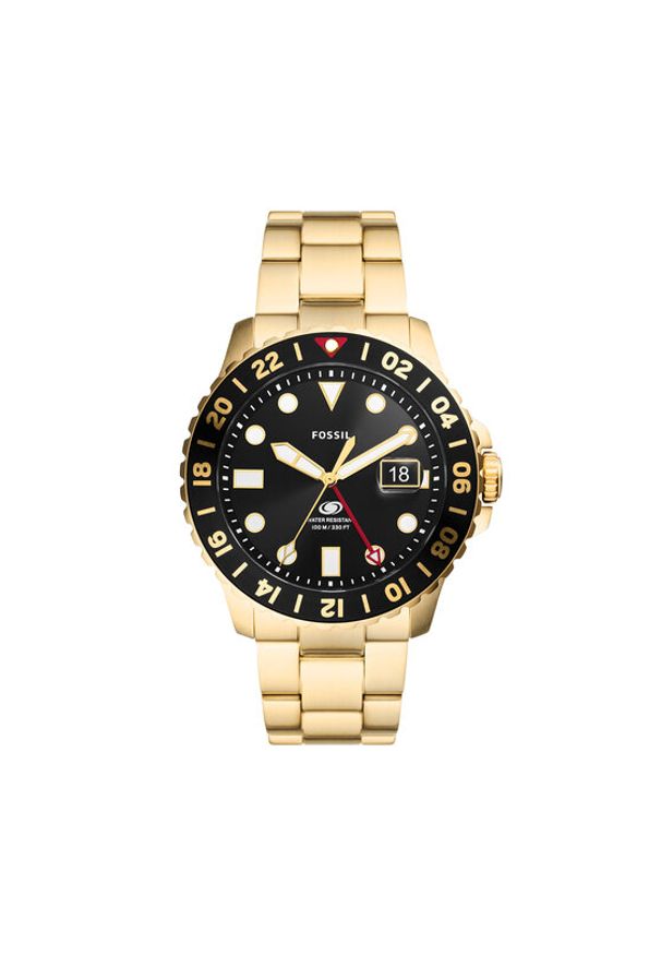 Fossil Zegarek Blue FS5990 Złoty. Kolor: złoty