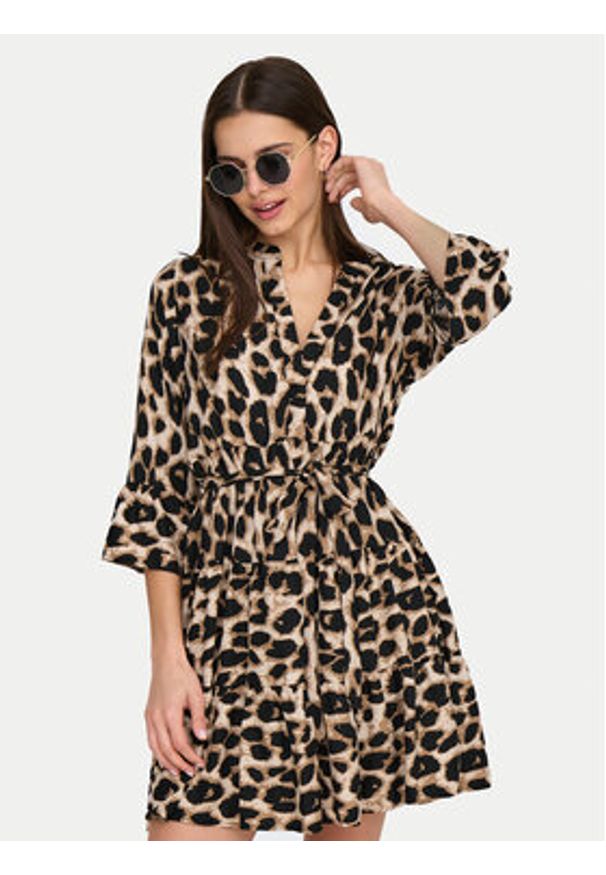 only - ONLY Sukienka letnia Athena 15219486 Biały Regular Fit. Kolor: biały. Materiał: syntetyk. Sezon: lato