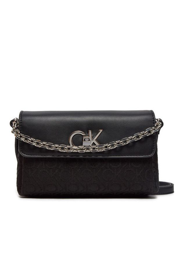 Calvin Klein Torebka Re-Lock Mini K60K612642 Czarny. Kolor: czarny