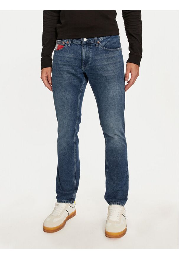 Tommy Jeans Jeansy Scanton DM0DM20404 Niebieski Slim Fit. Kolor: niebieski