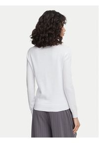Beverly Hills Polo Club Sweter P-SS26W-M536563 Biały Regular Fit. Typ kołnierza: polo. Kolor: biały. Materiał: bawełna #4