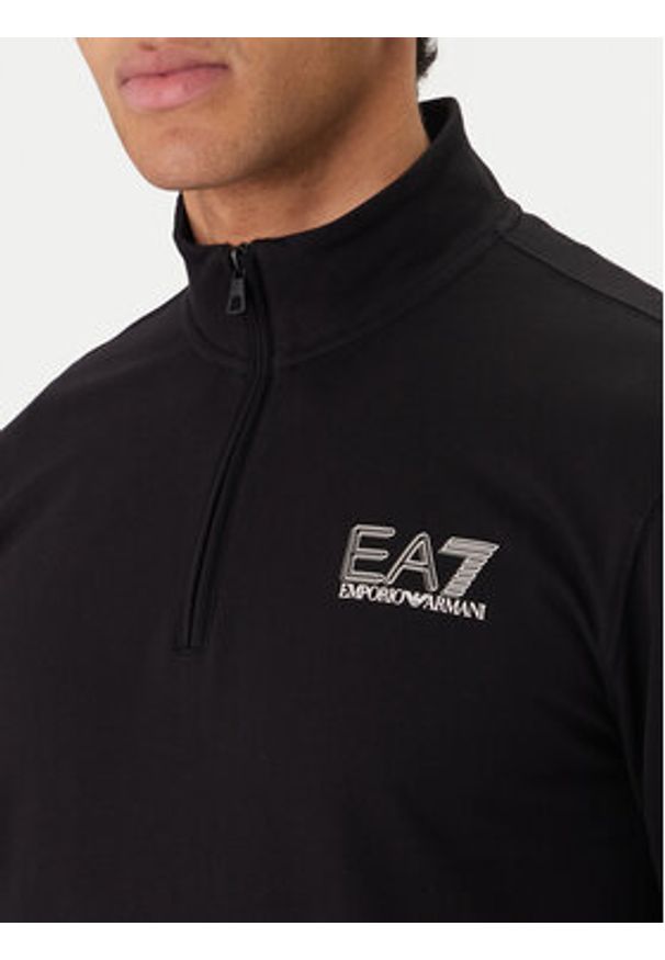 EA7 Emporio Armani Dres 7M001317 AF13512 UC001 Czarny Regular Fit. Kolor: czarny. Materiał: bawełna