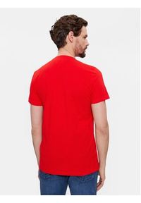 TOMMY HILFIGER - Tommy Hilfiger T-Shirt MW0MW10800 Czerwony Slim Fit. Kolor: czerwony. Materiał: bawełna #5
