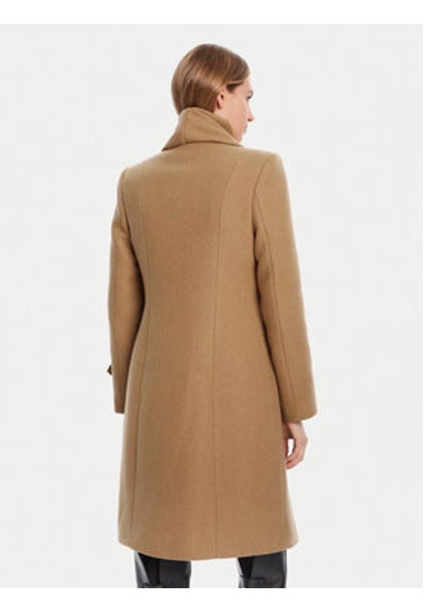 Rinascimento Płaszcz wełniany CFC0125616003 Beżowy Regular Fit. Kolor: beżowy. Materiał: syntetyk