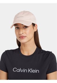 Calvin Klein Czapka z daszkiem Ck Must Logo Tpu Cap K60K610525 Szary. Kolor: szary. Materiał: bawełna