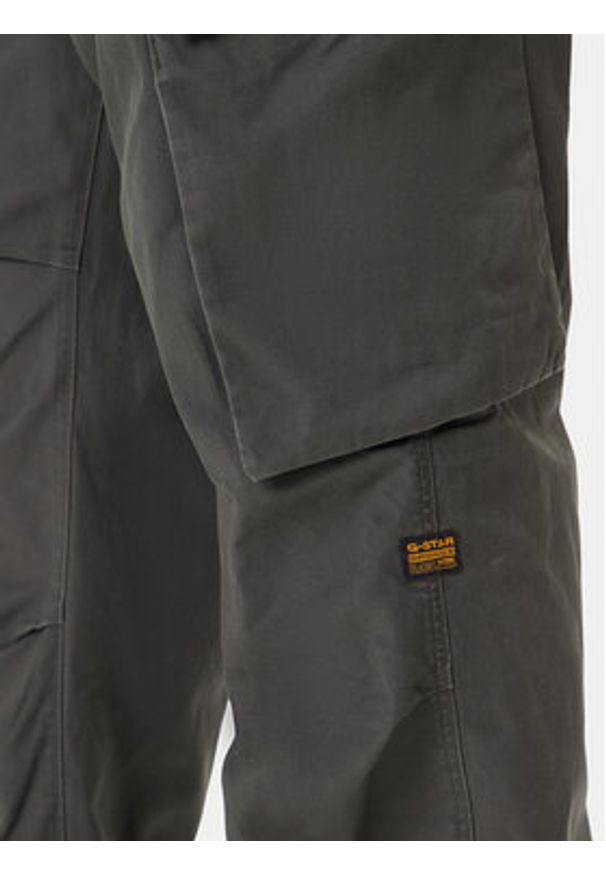 G-Star RAW - G-Star Raw Spodnie materiałowe R-3N D25224-D191 Szary Straight Fit. Kolor: szary. Materiał: bawełna