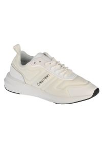 Buty Calvin Klein Flexrunner Tech W HW0HW00627-0K6 białe. Okazja: na co dzień. Kolor: biały. Materiał: jeans, materiał, syntetyk, guma. Szerokość cholewki: normalna #1