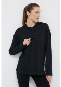 Calvin Klein Underwear Bluza lounge damska kolor czarny. Typ kołnierza: kaptur. Kolor: czarny. Materiał: dzianina #1