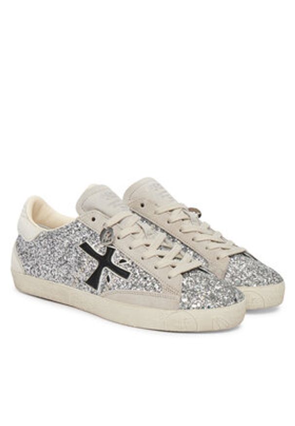 Premiata Sneakersy Stevend Var 8060 Srebrny. Kolor: srebrny. Materiał: skóra