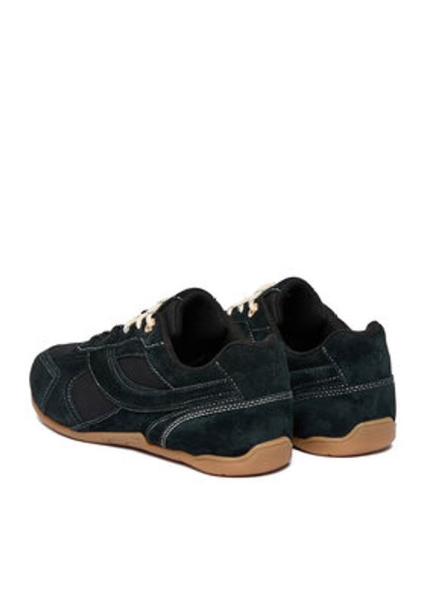 MEXX Sneakersy EO-MI001011061W Czarny. Kolor: czarny. Materiał: skóra, zamsz