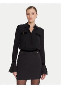 Elisabetta Franchi Koszula CA-131-57E2-V390 Czarny Regular Fit. Kolor: czarny. Materiał: wiskoza #1