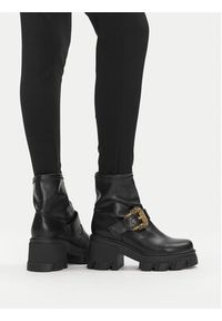 Versace Jeans Couture Botki 79VA3S80 Czarny. Kolor: czarny. Materiał: skóra #4