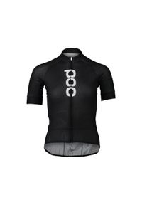 Koszulka kolarska damska POC Essential Road Jersey z krótkim rękawem. Kolor: czarny. Materiał: jersey. Długość rękawa: krótki rękaw. Długość: krótkie. Sport: kolarstwo #1