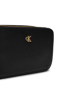 Calvin Klein Jeans Torebka Minimal Mono Camera Bag LV04K1086G Czarny. Kolor: czarny. Materiał: skórzane