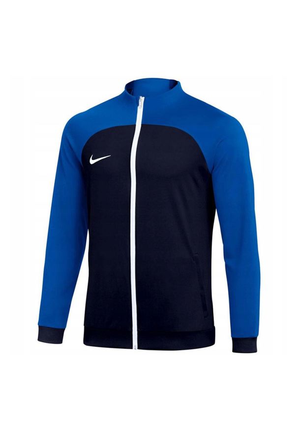 Nike - Męska Kurtka Dresowa Academy Pro DriFIT. Kolor: niebieski. Materiał: dresówka