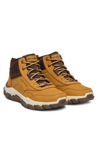 skechers - Skechers Trekkingi Santoro 205587 WTN Żółty. Kolor: żółty. Materiał: skóra. Sport: turystyka piesza