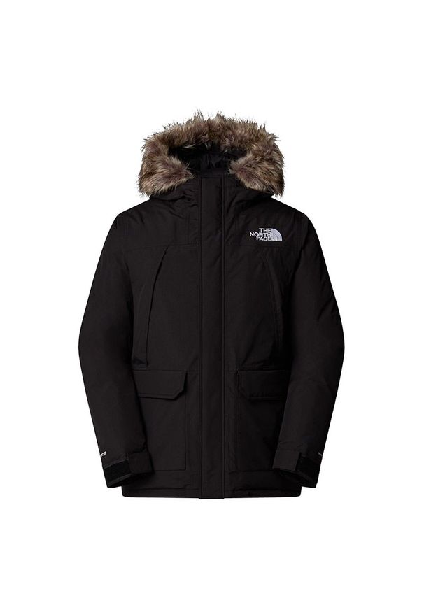 Kurtka męska The North Face McMurdo 0A5GJFKX71 - czarna. Kolor: czarny. Materiał: nylon, puch, futro. Sezon: zima