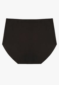 Born2be - Czarne Majtki Bezszwowe Typu Figi z Wysokim Stanem Doliressa. Stan: podwyższony. Kolekcja: plus size. Kolor: czarny. Materiał: jeans