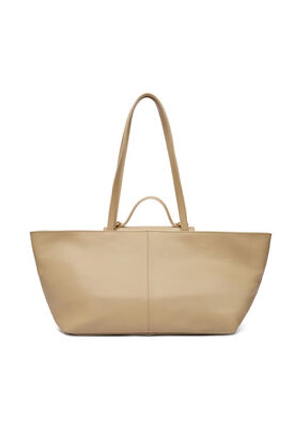 Patrizia Pepe Torebka 8B0289/L178-B862 Beżowy. Kolor: beżowy. Materiał: skórzane