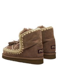 Mou Śniegowce Eskimo Scoubidoo Lace FW101124A Brązowy. Kolor: brązowy. Materiał: skóra #6