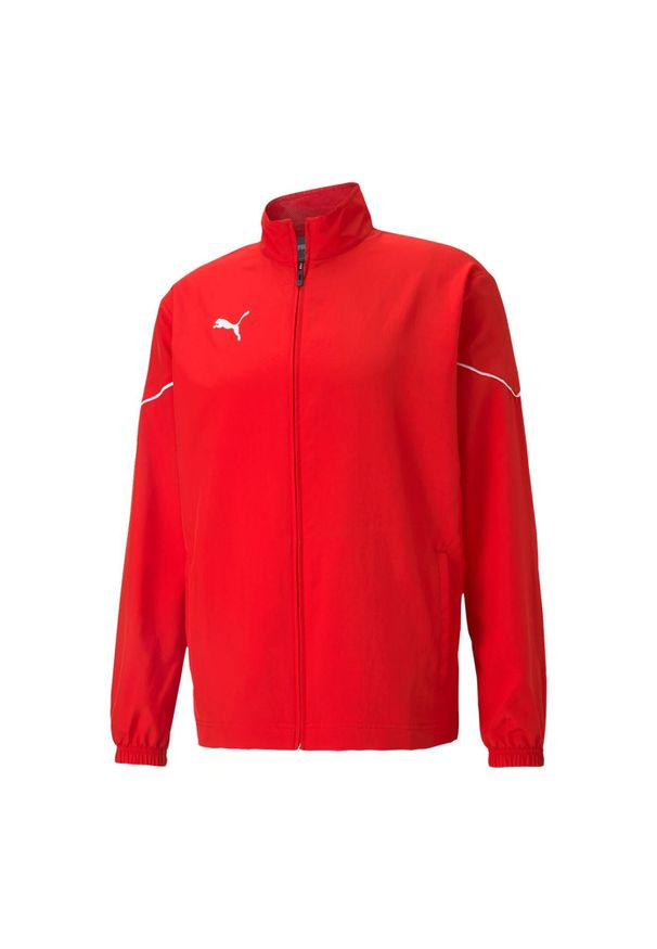 Puma - Męska Kurtka Boczna TeamRISE. Kolor: czerwony. Sport: turystyka piesza