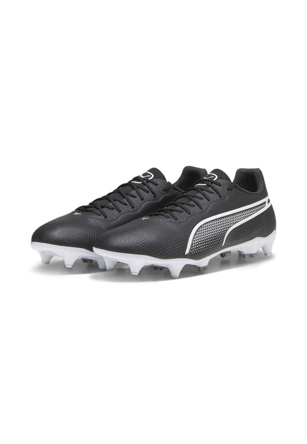 Buty piłkarskie męskie Puma 01 King Pro Mxsg. Kolor: czarny. Materiał: materiał, tkanina, syntetyk. Sport: piłka nożna