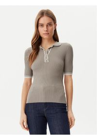 Guess Polo W5GR37 Z3L10 Zielony Regular Fit. Typ kołnierza: polo. Kolor: zielony. Materiał: wiskoza #1
