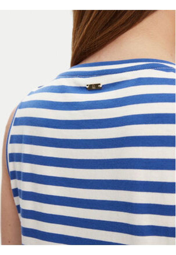 United Colors of Benetton - United Colors Of Benetton Sukienka letnia 3W0C5V02F Niebieski Regular Fit. Kolor: niebieski. Materiał: bawełna. Sezon: lato