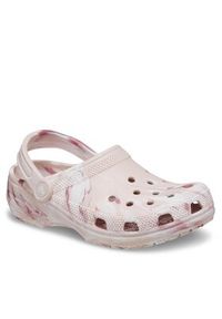 Crocs Klapki Classic Marbled Clog 206867 Różowy. Kolor: różowy