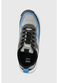 BOSS sneakersy Titanium 50470597.460 kolor szary. Nosek buta: okrągły. Zapięcie: sznurówki. Kolor: szary. Materiał: guma #3