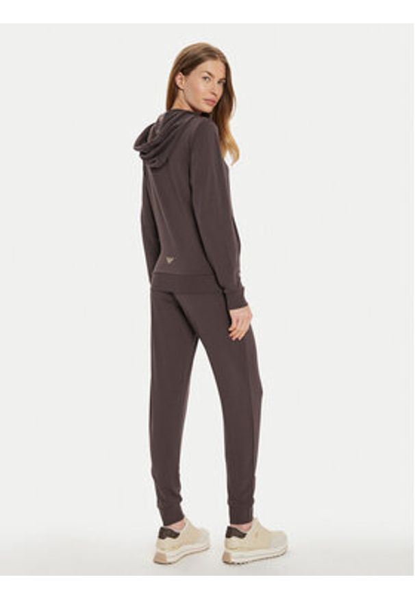 EA7 Emporio Armani Dres 8NTV51 TJ9RZ 1755 Brązowy Regular Fit. Kolor: brązowy. Materiał: syntetyk