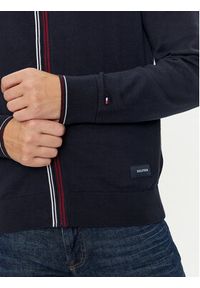 TOMMY HILFIGER - Tommy Hilfiger Sweter MW0MW35855 Granatowy Regular Fit. Kolor: niebieski. Materiał: bawełna